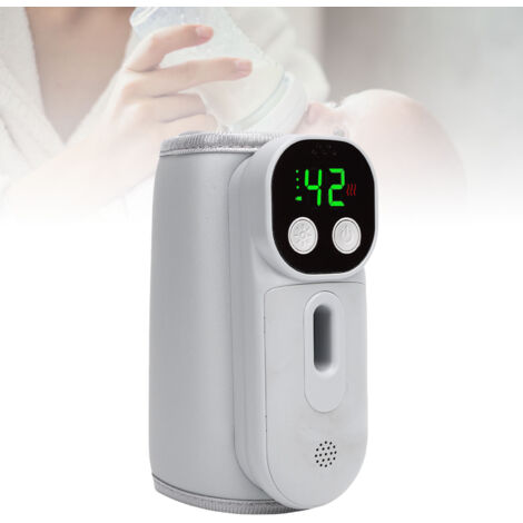 K8 Wiederaufladbarer, tragbarer Babyflaschenwärmer mit Sprachsteuerung – 8000 mAh, 7 Temperaturstufen, hochwertiges Reflektorelement, 360°-Beleuchtung