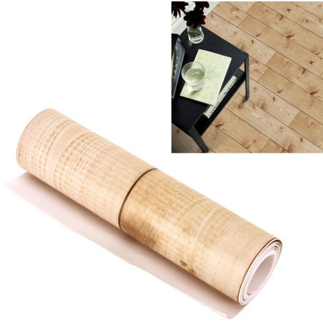 PVC-Wandaufkleber in Holzoptik, rutschfest, wasserfest, dekorativ, für Küche, Bad, Treppenhaus, Schrank, 300 x 20 cm, 1 Rolle (1/5)