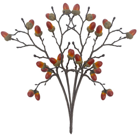 Elegante Blumendekoration in Form von Eicheln (Modell A04721, Ausführung B) – 4 Stück (1/5)