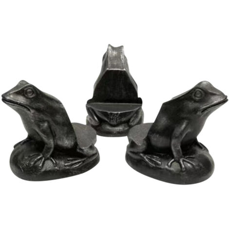 Schwarze Topffüße aus Kunstharz – Drainageunterstützung für Blumentöpfe, Set mit 3 verstellbaren Füßen (5–6 cm)