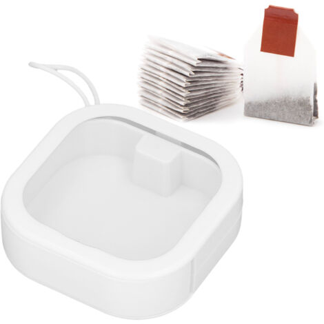 [Aufbewahrungsbox] Transparenter Organizer für kleine Gegenstände aus ABS/TPE mit Druckverschluss für Schmuck/Perlen (weiß, 101 g, 1 Stück) (1/5)
