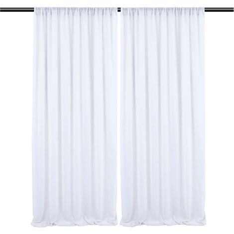 Eleganter Chiffon-Hintergrundvorhang (152 x 213 cm), dekorativer Tüll-Eventvorhang für Hochzeiten im Innen- und Außenbereich