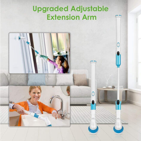 ManoMano HD150 Elektrische Reinigungsbürste [ABS, PP, Aluminium, Gummi] mit 3 austauschbaren Bürstenköpfen (1/5)