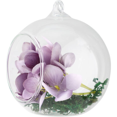 Hängendes Glas-Terrarium  Borosilikatglas  Drei Größen (6 cm, 8 cm, 10 cm)  Modernes und dekoratives Terrarium für Pflanzen