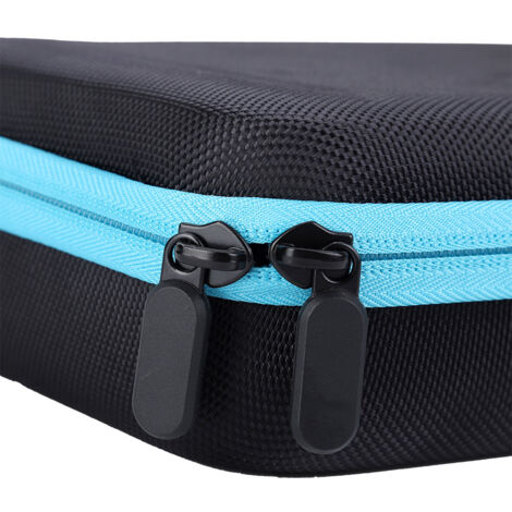 Aufbewahrungsbox für Diamantmalerei mit 30 Fächern – Aufbewahrungsbox für Zubehör – Nylon und PP – Maße: 22 x 17,5 x 7 cm – Blau (1/5)