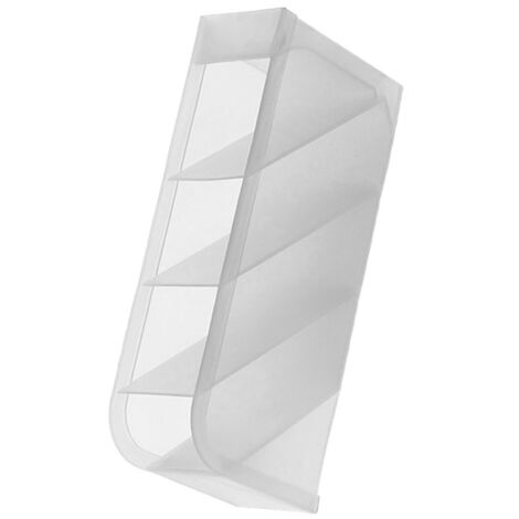 Tragbarer Kosmetik-Organizer mit 4 schrägen Fächern, robustem Kunststoff, 20,3 x 9 x 5 cm, stilvolle Lippenstift-Aufbewahrungsbox für Büro oder Ankleidezimmer