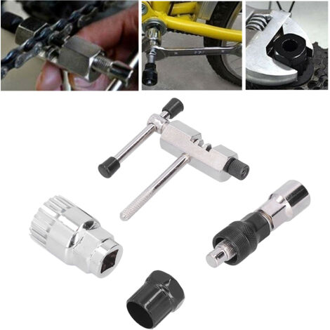 Komplettes Fahrradreparaturset – Kurbelabzieher, Kettennieter und Kurbelabzieher – aus Carbon und Stahl für Mountainbikes und Rennräder (1/5)