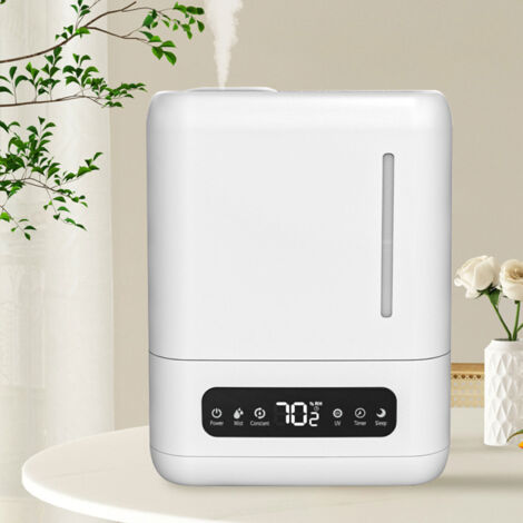 4-Liter-Luftbefeuchter mit Top-Fill-System für Schlafzimmer und große Räume, leiser Diffusor für ätherische Öle mit automatischer Abschaltfunktion und 360°-Rotation, konstante Temperaturregelung, US-S (1/5)