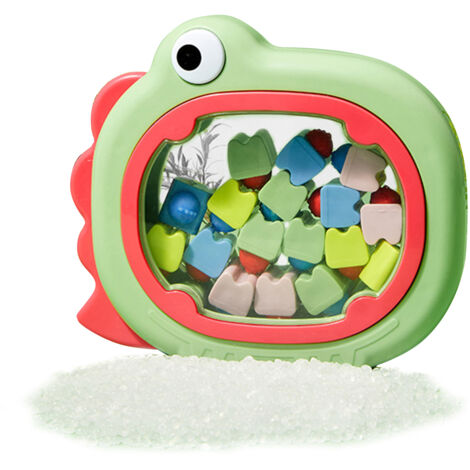 Aufbewahrungsbox für Babyzähne [Aufbewahrungsbox] 12 separate ABS-Silikonkapseln, Grün, Blau, Rosa, 16 x 14 cm, Babygeschenk, Neugeborenen-Geschenk, Weihnachten (1/5)