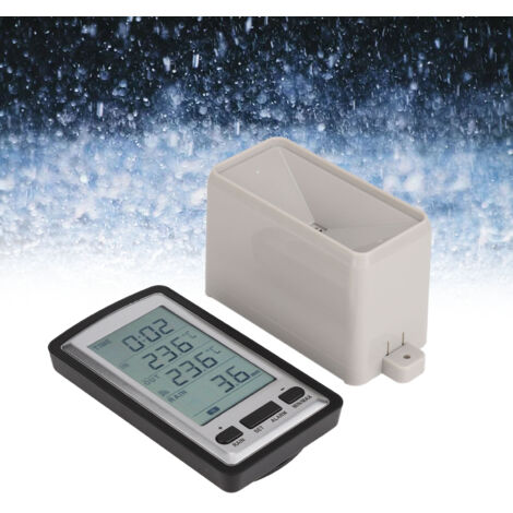Digitale Wetterstation mit RCC-Übertragung und drahtlosem Regensensor für den Innen- und Außenbereich