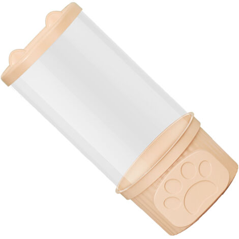 Zylindrische Aufbewahrungsbox für Kuscheltiere, transparentes PET mit PP-Deckel [Aufbewahrung & Organisation] [57x26cm] [Rosa] (1/5)