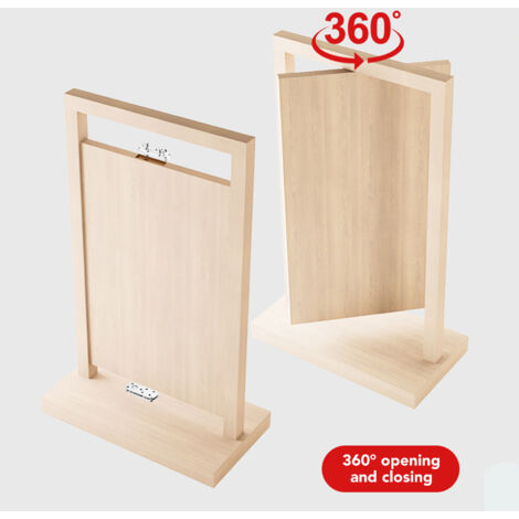 Set mit 360° drehbaren Schiebescharnieren, Tragkraft 600 lbs (ca. 272 kg), mit Soft-Close-Anschlag, gebürstete Silberoberfläche (1/4)