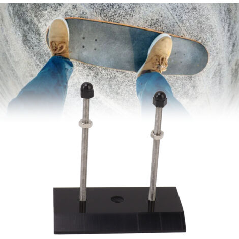 Robustes, wandmontiertes Skateboard-Regal aus Acryl mit schwebendem Effekt, hochstabile Halterung zur Präsentation/Aufbewahrung von Skateboards, schwarz