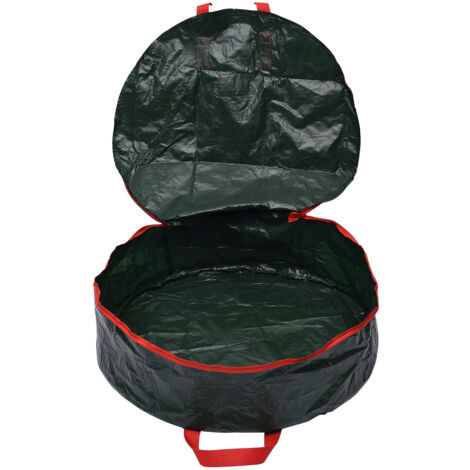[Aufbewahrungstasche für Dekorationen] Aufbewahrungstasche für Weihnachtskränze - Wasserdichtes Polyethylen, 76 x 20 cm, transparent, mit Sichtfenster und Griff [1 Stück] (1/5)