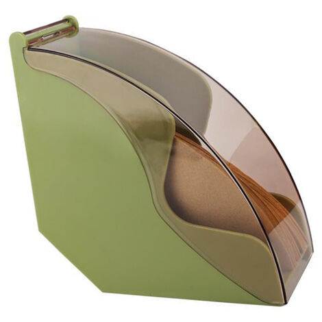 Grüne Acryl-Aufbewahrungsbox für Kaffeefilter – Staubdichte Box mit fächerförmigem Deckel – Großes Fassungsvermögen (125 x 73 x 133 mm) – 1 Stück (1/5)
