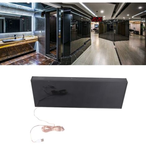 Doppelseitige digitale LED-Wanduhr mit Temperaturanzeige für Bahnhöfe, U-Bahnen und Züge (1/5)