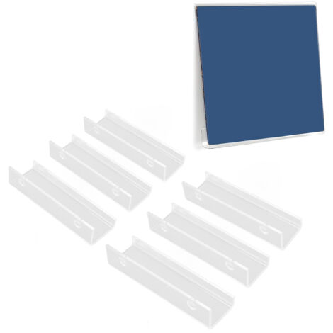 [Akustikregal] + [Premium-Modell] + [Transparent & Modern]Hochwertiges, transparentes Acryl-Wandregal für 6 Schallplatten, inklusive Halterungen und Schrauben zur einfachen Montage (148 g, transparent (1/5)