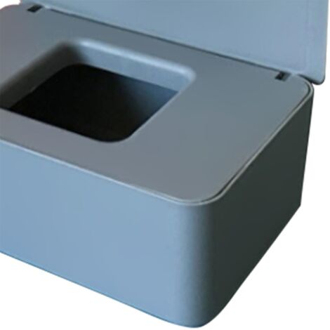 Aufbewahrungsbox für Einwegmasken und Feuchttücher – Staubdichte Box mit Deckel, tragbar für Zuhause, Büro und unterwegs, PP – 18,5 x 12,2 x 7 cm, verschiedene Farben – 1 Stück (1/5)