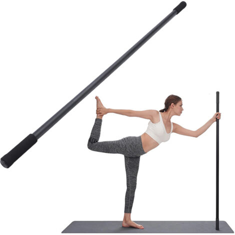 [Yoga-Stretchstange] Verstellbare, multifunktionale Fitnessstange mit Schaumstoffgriffen zur Verbesserung von Flexibilität und Gleichgewicht. 1 Stück, aus Stahl.
