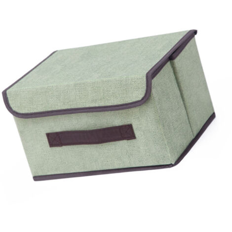 Große, faltbare Aufbewahrungsbox aus Stoff (25 x 19 x 16 cm), multifunktional, wasserdicht, staubdicht, für Kleidung, Spielzeug, Snacks (1/5)