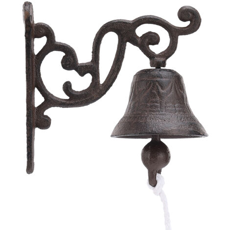 Vintage Türklingel aus Bronze und Eisen - Sanfter Klang, Antik-Dekorativ, Einzigartiges Dekorationsset (14 x 13,5 cm) (1/5)
