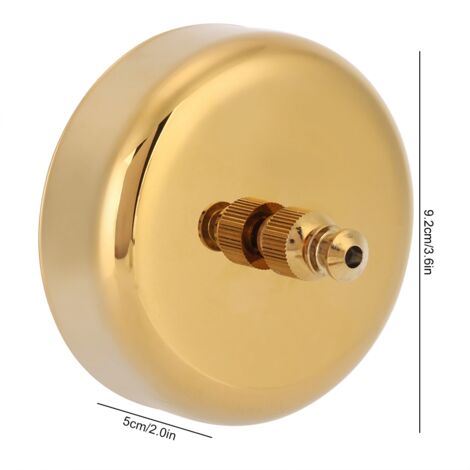 Ausziehbarer, wandmontierter Wäscheleinenhalter aus Nylon und Edelstahl 304 - 9,2 cm goldene Wandhalterung (1 Seil, 1 Grundplatte, 4 Schrauben) (1/5)