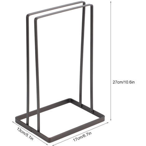 Multifunktionaler, tragbarer Kleiderständer aus Metall – Doppelreihiger Kleiderschrank-Organizer (27 cm)