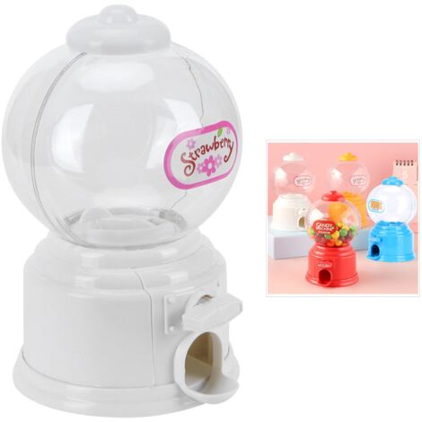 Mini-Süßigkeitenautomat-Spardose, Spardose, Geschenk für Kinder, Weiß, Niedlich, Süß, Weiße Spardose, Süßigkeitenaufbewahrung, Sparschwein (1/5)