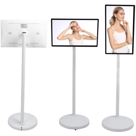 Tragbarer 24-Zoll-Touchscreen-Fernseher mit Android 12, drahtloser Projektion, 8 GB RAM und 128 GB ROM für Streaming und Büroanwendungen