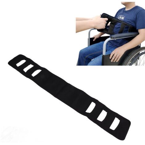 Medizinischer Transfergurt für Patienten – Belt Care – Transfergurt aus gepolstertem Nylongewebe, 122 cm, schwarz – Mobilitätshilfe für Senioren und Menschen mit Behinderung