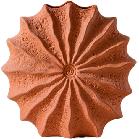 Keramikvasen-Set, 2-teilig – Braun/Terrakotta – Groß 25 x 25 cm & Klein 20 x 20 cm – Wasserdicht für natürliche und künstliche Blumen (1/5)