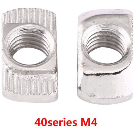 Hammerkopfmutter für Aluminiumprofile EU40 - M419,58 - Vernickelter Kohlenstoffstahl - 50er-Packung (1/2)