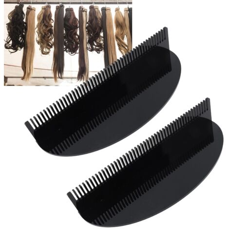 Haarverlängerungshalter mit abnehmbarem und rutschfestem Boden, wiederverwendbarer Acryl-Organizer (295 g/4 Stück) für Salon, Styling und Waschen (1/5)