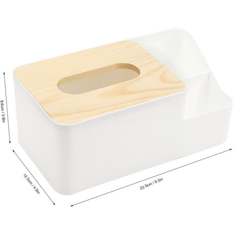 Papierbox/Aufbewahrungsbox mit Deckel, praktisch für Büro und Zuhause – kleines PP-Modell – Maße: 23,5 x 12,5 x 9,6 cm – Gewicht: 253–273 g – rutschfest und fleckenabweisend (1/5)