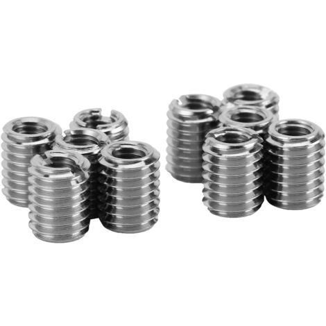 Gewindereparaturset mit Reduzierstück, Edelstahl 303, Innengewinde M5x0,8 auf Außengewinde M8x1,25, 10 mm Länge, 10 Stück (1/5)