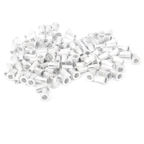 100 Stück Flachkopf-Aluminium-Nietmuttern WJ-30045, Hardware-Zubehör für die vertikale Montage (1/5)