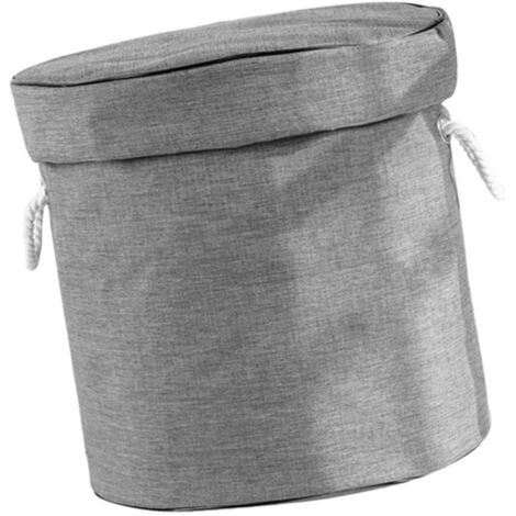 Spielzeugaufbewahrungstasche [L] aus wasserdichtem Oxford-Gewebe, 28 x 32 cm, Grau, multifunktional (1/5)
