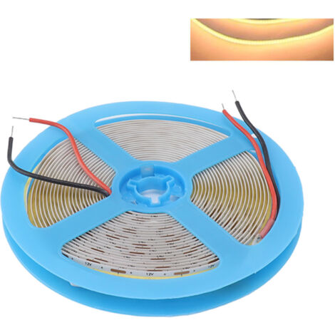 Flexibler COB-LED-Streifen, 90 CRI, 5 m, flexibel zuschneidbar, 3000 K warmweißes Licht (1/5)