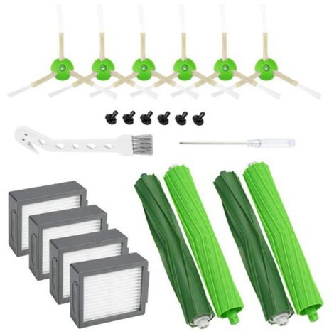 Juego de 14 accesorios para Roomba i7/i7+/i3/E5 (cepillo principal, filtro, cepillo lateral con tornillos) (1/4)