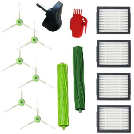 Juego de accesorios 13 en 1 (cepillo principal, cepillo lateral, filtro) para aspiradoras robot iRobot Roomba E5/E6/i7/i7+ (1/4)