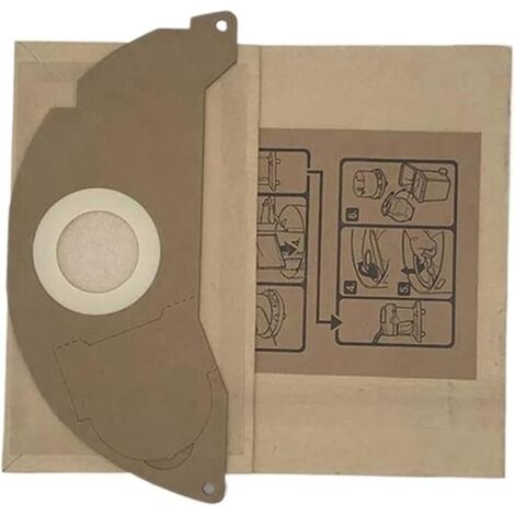 Paquete de 10 bolsas para aspiradora, compatibles con Kärcher WD2 / MV2 (Art. No. 6.904-322.0) (1/4)