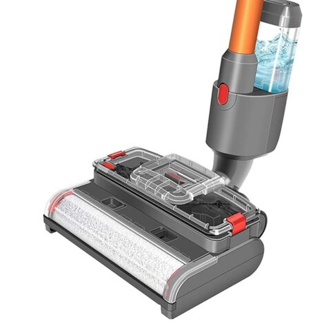 Aspiradora, cabezal de cepillo eléctrico compatible con las aspiradoras Dyson V7, V8, V10 y V11, accesorios de limpieza en seco y húmedo para suelos duros, parqué y moquetas. (1/4)