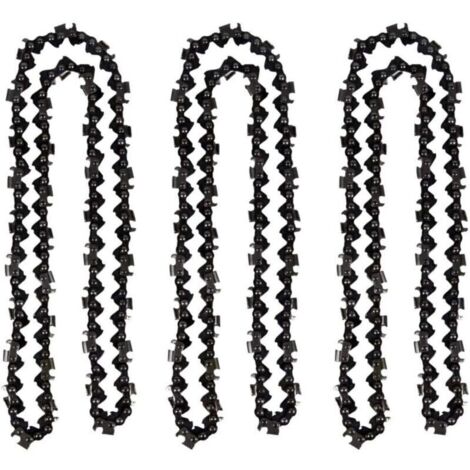 Cadena para motosierra de 50 cm – paquete de 3 – paso de 0,325" – 76 eslabones – grosor de 1,5 mm (1/4)