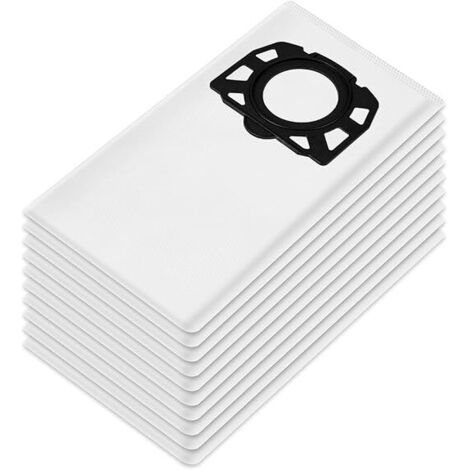 Paquete de 10 bolsas para aspiradora Kärcher WD4/WD5/WD6/MV4/MV5/MV6 – fabricadas con tejido no tejido resistente. (1/4)