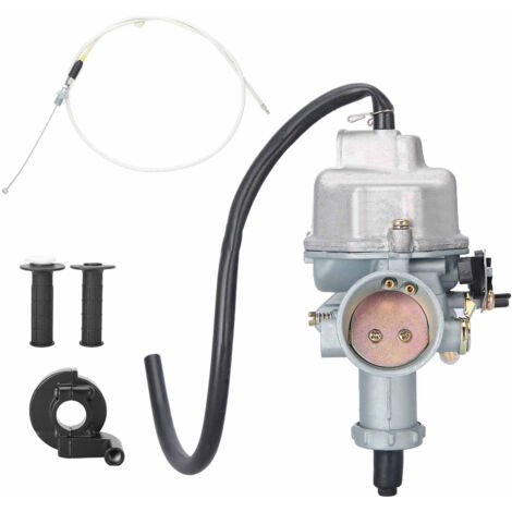 Kit de carburador de aleación de aluminio con cable de acelerador montado en el manillar – Compatible con XR100R – Juego de 5 piezas – 11 cm (1/5)
