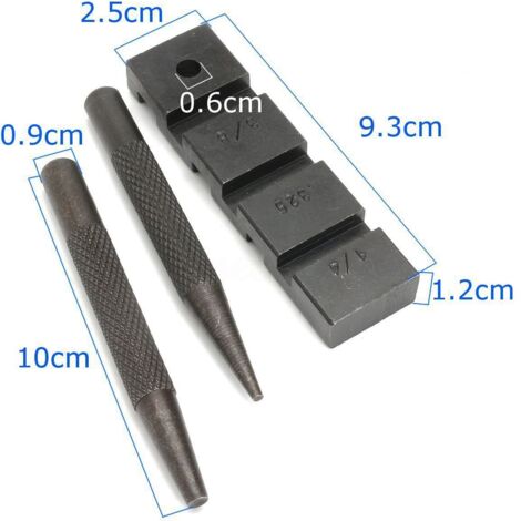 Kit de reparación de cadena para motosierra con mandril extraíble: mandril y conector profesionales de 2 piezas fabricados en acero al carbono. Compatible con pasos de 1/4", 3/8", .325", 3/8" y .404". (1/5)