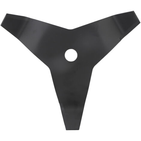 Cuchilla para desbrozadora de acero al carbono con 3 dientes, 27,5 cm, color negro, 1 unidad.