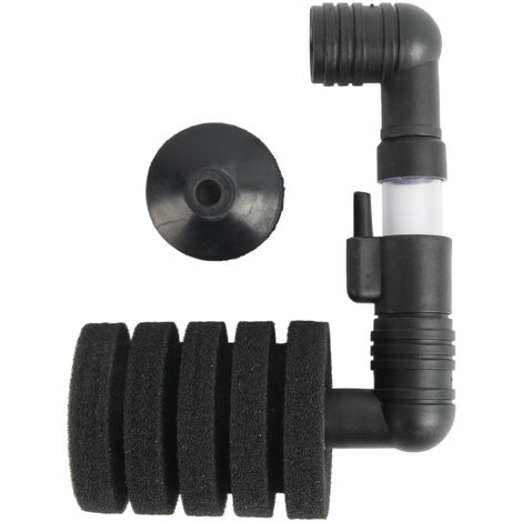 Mini filtro de aire para acuario, 5 capas de esponja de alta densidad para peces jóvenes. (1/5)