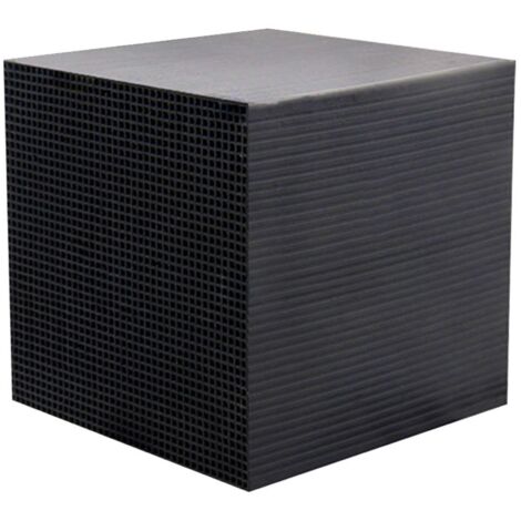 Cubo de filtro de acuario de carbón activado negro de 10x10x10 cm: filtración extremadamente potente y respetuosa con el medio ambiente. (1/5)