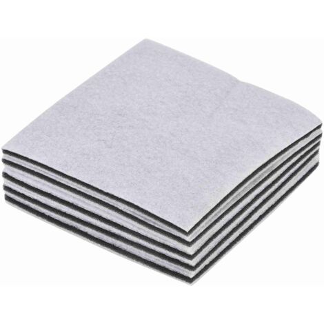 Filtro universal para motor de aspiradoras, 5 unidades, 150 x 150 mm, carbón activado, gris. (1/5)